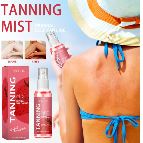 Strawberry Tanning Mist for a Sun-Kissed, Radiant Glow