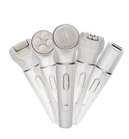 5-in-1 Multi-Functional Portable Skin Care Massager & Scrubber with Facial Brush