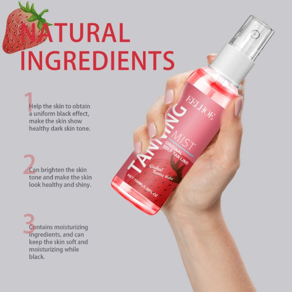 Strawberry Tanning Mist for a Sun-Kissed, Radiant Glow