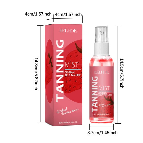 Strawberry Tanning Mist for a Sun-Kissed, Radiant Glow