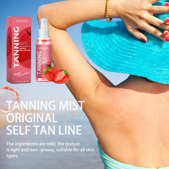 Strawberry Tanning Mist for a Sun-Kissed, Radiant Glow